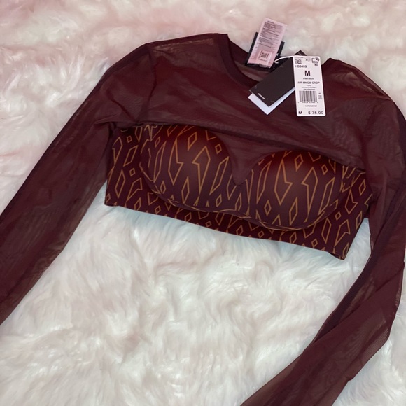 Ivy Park Mesh Crop Top - Picture 2 of 5